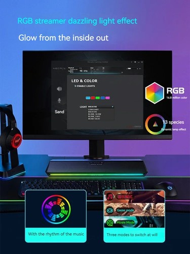 Edifier G1500BAR Gaming Speaker 7.1 Surround RGB Bluetooth USB PC Music Movies - Picture 4 of 12