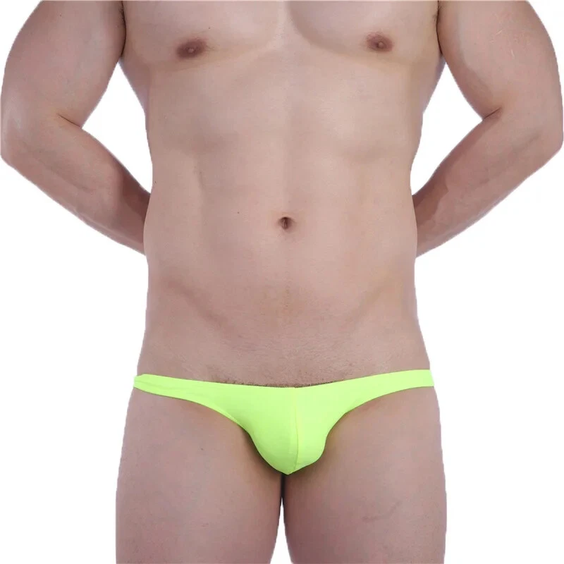 Mens Swim Briefs Super Low Waist Sunga Beach Bikini Swimsuit Gay Bathing Suit - Image 2 of 4