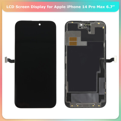 US LCD Display Touch Screen Digitizer Frame Assembly for Apple iPhone 14 Pro Max
