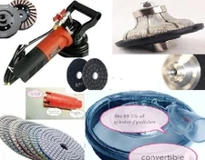 Wet Polisher 1 1/4" Ogee Bullnose router bit 1 3/8" Core Bit cup stone concrete