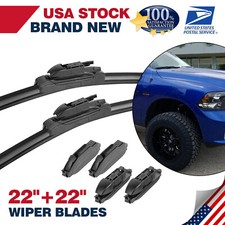 Set of 22"&22" Bracketless OEM Windshield Wiper Blades For Ford F-150 2009-2018