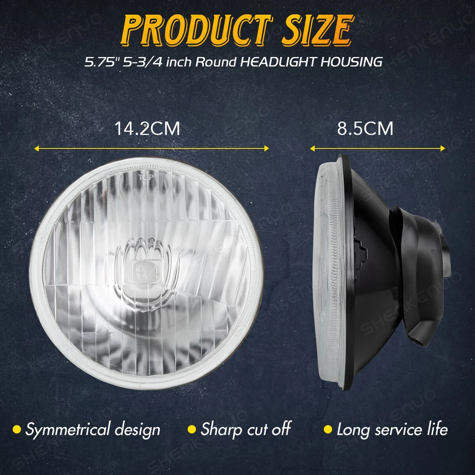 For Oldsmobile Vista Cruiser 1965 1964 5.75"INCH LED Headlights Hi-Lo Beam Lamp - Image 2 of 4