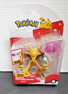 Alakazam figure Pokemon Battle Feature Psychic Blast 2023 NEW In Box NIB 4''