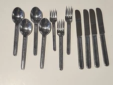 11 pcs International BARCELONA Stainless Spoons Forks Knives