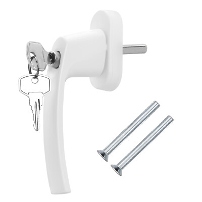 FENSTERGRIFF Aluminium Griffolive Fenstergriffe abschließbar MASSIV WEISS