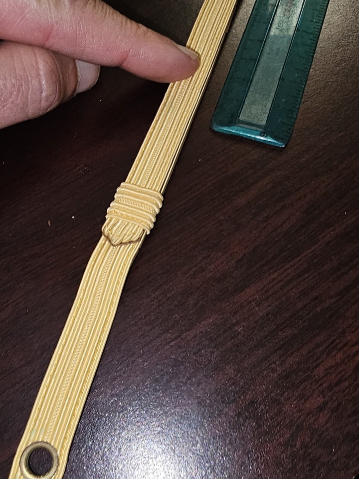 WWII USMC Marine Corps Field Grade Officer Barracks Cover Chin Strap L