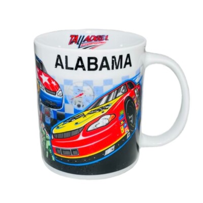 NEW Talladega Speed Way Mug Alabama Bold Outside FSB Cars Pit Crew *READ*
