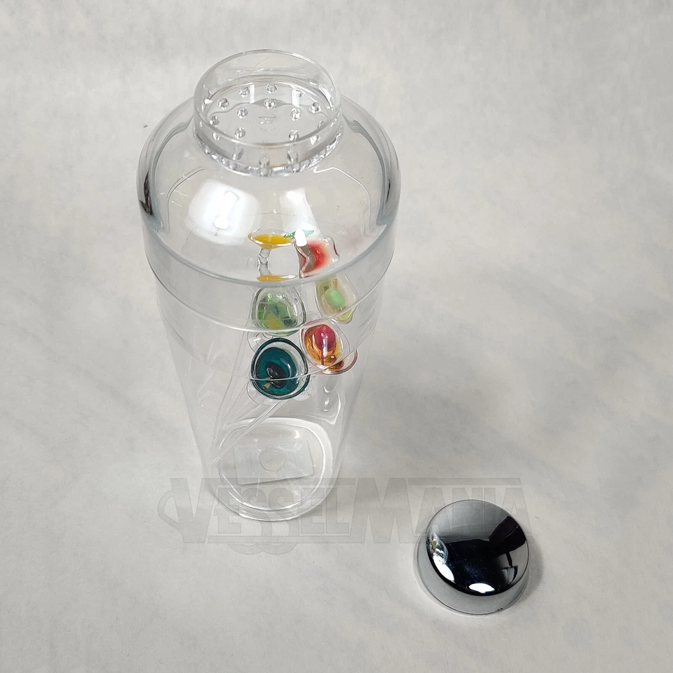 Coctelera Martini Acrílico + 6 Selecciones de Cócteles Bebidas Colorido Prodyne Transparente Barware Foto 2 de 4