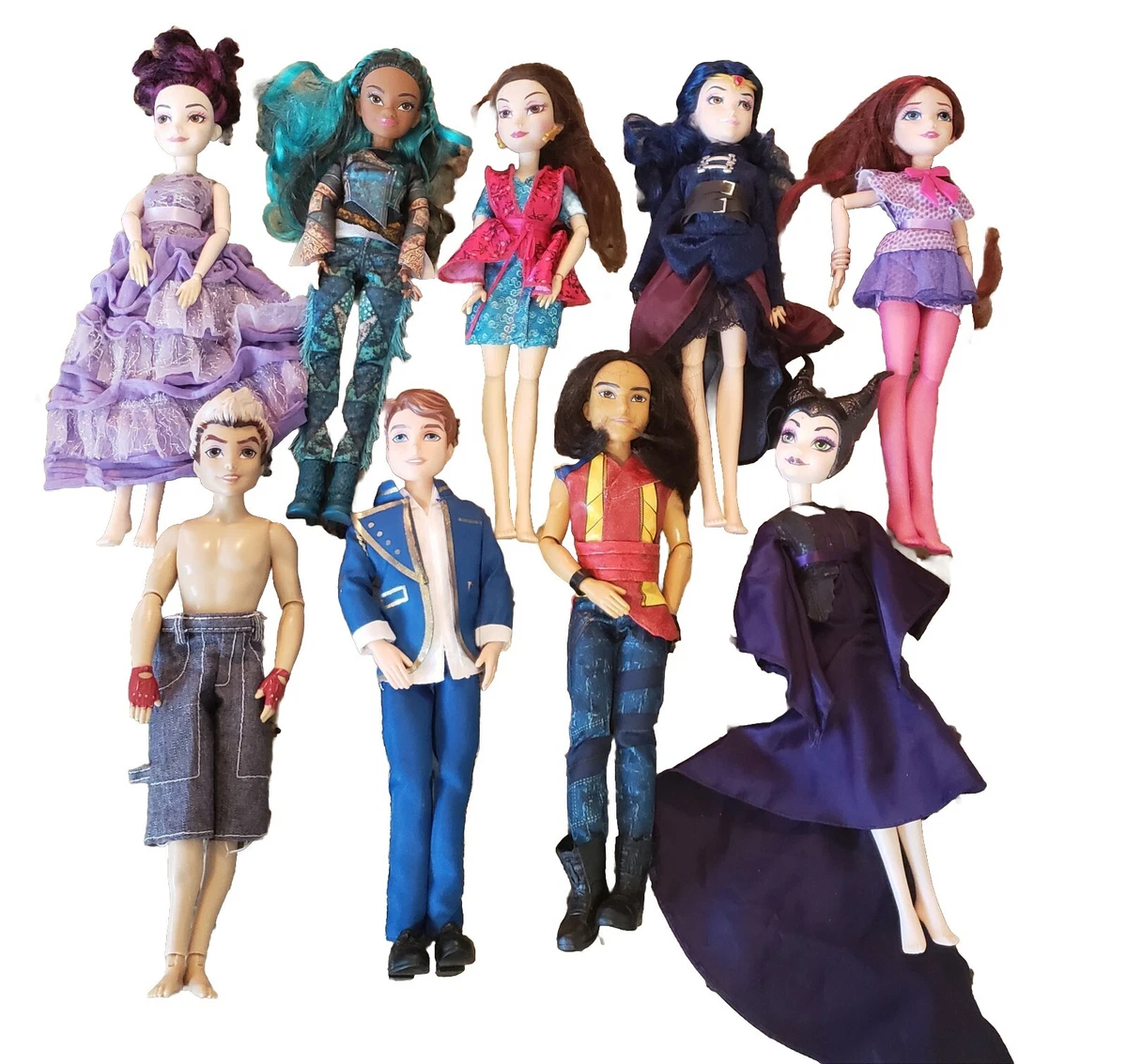 Disney Descendants Dolls Lot of 9 for Doll Making/ooak/collection. 