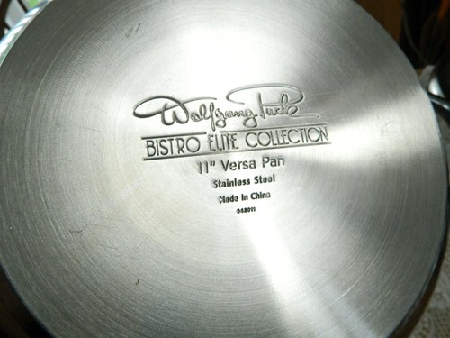 Wolfgang Puck Bistro Elite 6 Piece 11" Versa Pan Multi-Cooker S.S. Set-Never Use - Picture 9 of 9