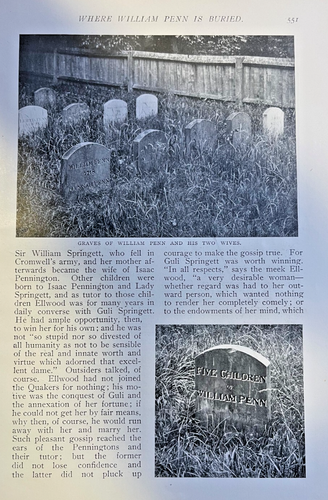 1899 Jordan Meeting House Where William Penn Is Buried illustriert - Bild 4 von 5