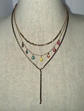 BCBGeneration Gold Tone Layered Evil Eye Neck...
