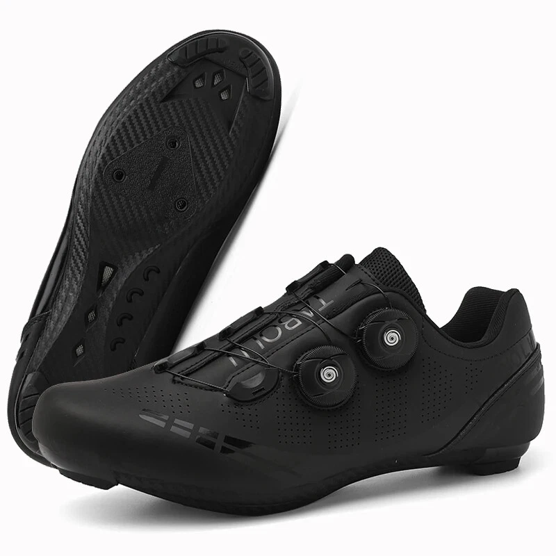 Zapatos de Ciclismo MTB Hombres Carbono Carreras Velocidad Bicicleta Carretera Botines Tenis de Montaña Foto 2 de 4