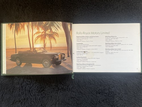 Rolls-Royce Bentley Corniche 1984 1985 Owners Manual Juego TSD4554 OEM - Imagen 17 de 24