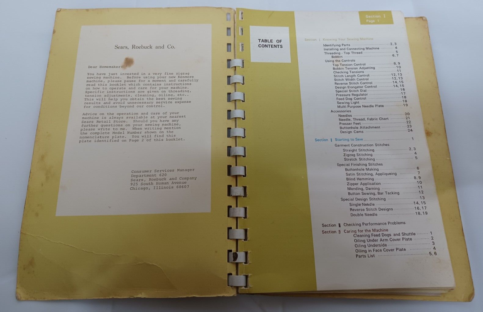 Sears Kenmore Instructions Model 1601 Zig Zag Sewing Machine Manual eBay