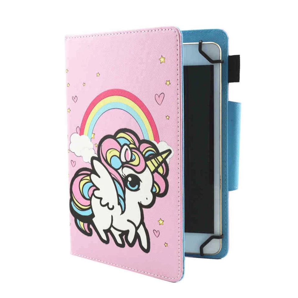 Universal 7'' 8'' 9.7" 10.1" Android Tablet Folio Stand Flip Leather Case Cover - Image 2 of 4