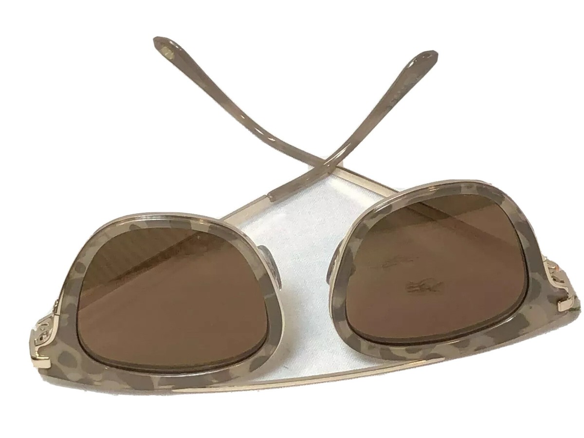 Nine West Beige Tortoise Shell Gold Frame Mirrored 