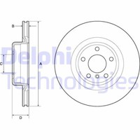 2X Delphi BG4755C Bremsscheibe FüR Bmw Smart