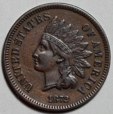 1872 Indian Head Cent - US Semi-Key Date - 1c Penny Coin