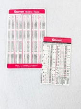 2 VINTAGE STARRETT METRIC TOOLS DECIMAL EQUIVALENT