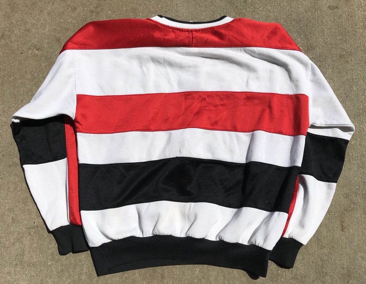 Vintage 80s Adidas Run DMC Style Allover Print Sweatshirt Vintage 80s Adidas Run DMC Style Allover Print Sweatshirt