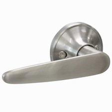 Privacy Door Lever Keyless Wave Style Satin Nickel Bathroom Interior 10 Pack