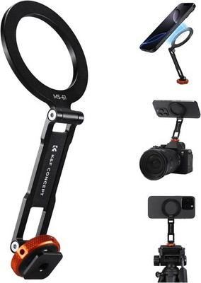 K&F CONCEPT Magnetische Coldshoe Handyhalterung 1/4'' Gewinde Stativ Kamera Phone