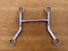 Flat Cheek Mullen Mouth Western Bit w Billy Allen Center Roller  5"
