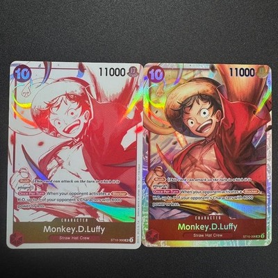 2x Monkey.D.Luffy ST10-006 - 3rd Anniversary Treasure Campaign Promo - Starter