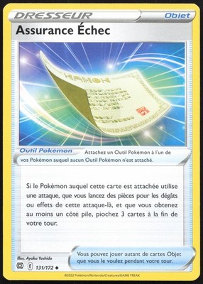 Pokemon Karte Scheiternversicherung 131/172 Strahlende Sterne Französisch