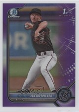 2022 Bowman Draft Chrome Purple Refractor 136/250 Jacob Miller #BDC-195 s3g