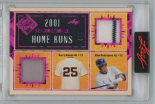 Barry Bonds Alex Rodriguez 2025 Leaf Seasons in the Sun /7 Jersey #SL-3 San