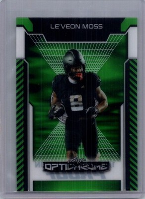 Le'Veon Moss 2025 Leaf Optichrome Football 1/1 Pre Production Proof