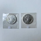 Lot of 2 American Silver Eagle 1 oz Coins - Matching 2009 BU .999 Fine Silver