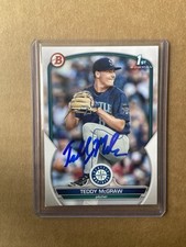 Signed TEDDY MCGRAW  MARINERS  RC 1st Bowman 2023  DRAFT #BD-73 Autographed