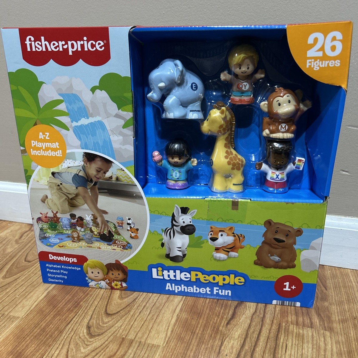 Fisher Price Little People Alphabet Fun Zoo Play Mat 26 Figures A