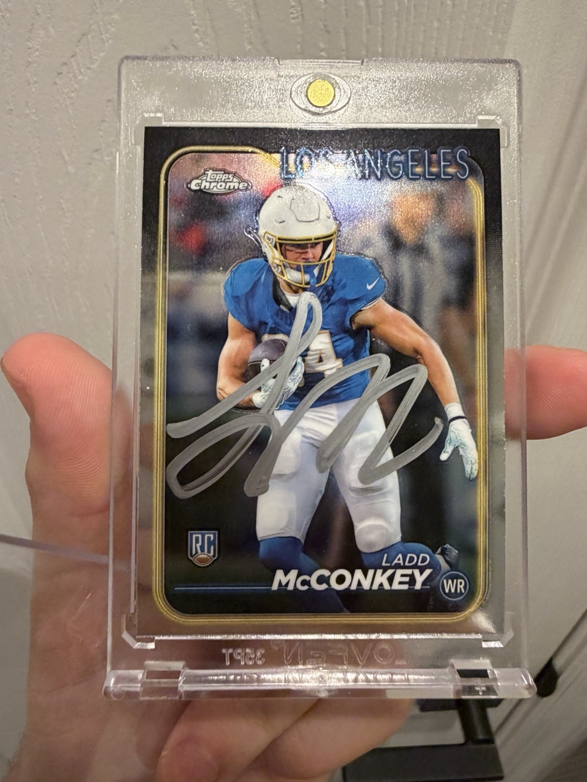 2024 Topps Chrome - Rookie Autographs Ladd McConkey #RA-LM (AU, RC)