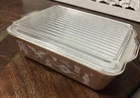 Pyrex Vintage Early American #0503 Refrigerator Casserole Dish 1.5 Qt Lidded