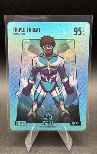 Bo Jackson Battle Arena TRIPLE-THREAT "LaMelo Ball" Blue Battlefoil Ice #BBF-75