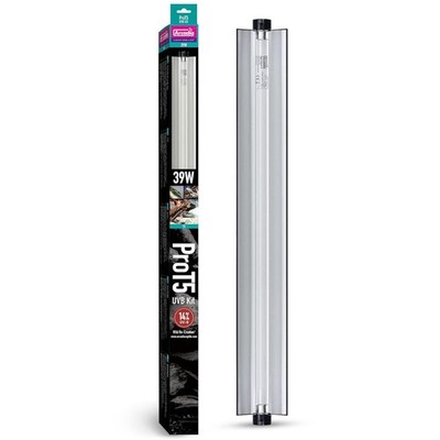 Arcadia T5 UVB Reptile Light Fixture Kit 36'' Long 39 Watts 14% UVB Dragon   C...