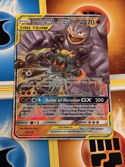 Marshadow & Machamp GX #82 (Unbroken Bonds (2019))