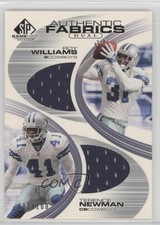 2004 SP Game Used Edition Authentic Fabrics Dual Roy Williams Terence Newman n1u