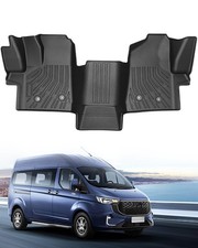 ICYHAWS  Floor Mats for Ford Transit 2022-2024 2025 All Models w/Vinyl Flo