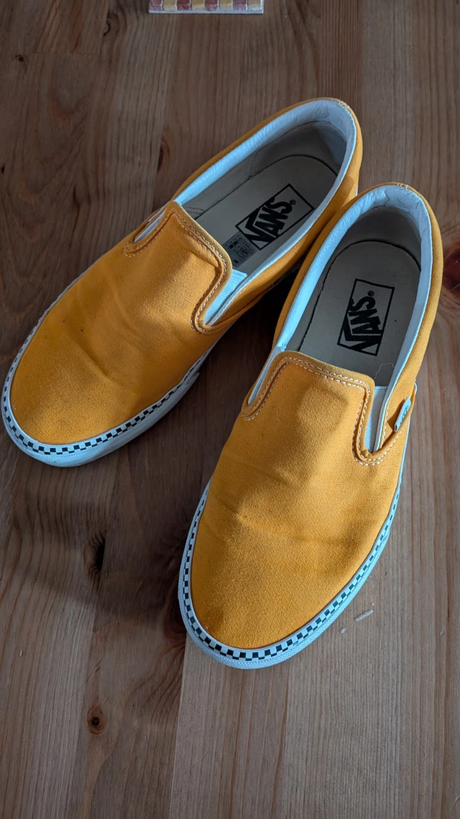 Slip Vans giallo taglia 7 UK