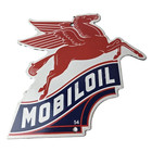 Vintage Mobil Gasoline Sign - Pegasus Motor Oil Gas Pump Porcelain Sign