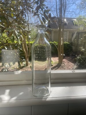 Vtg John Walker & Sons Kilmarnock Scotland - Clear Glass Bottle