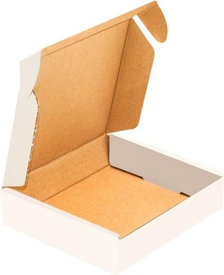 50 pack Small Shipping Box,4x4x1'',Corrugated Mailer, Cardboard Box, White,for S