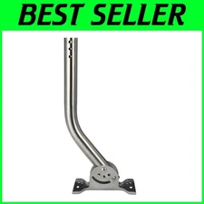 Heavy-Duty Universal Antenna Mounting Bracket - 304 Stainless Steel - 1.5" x 18"