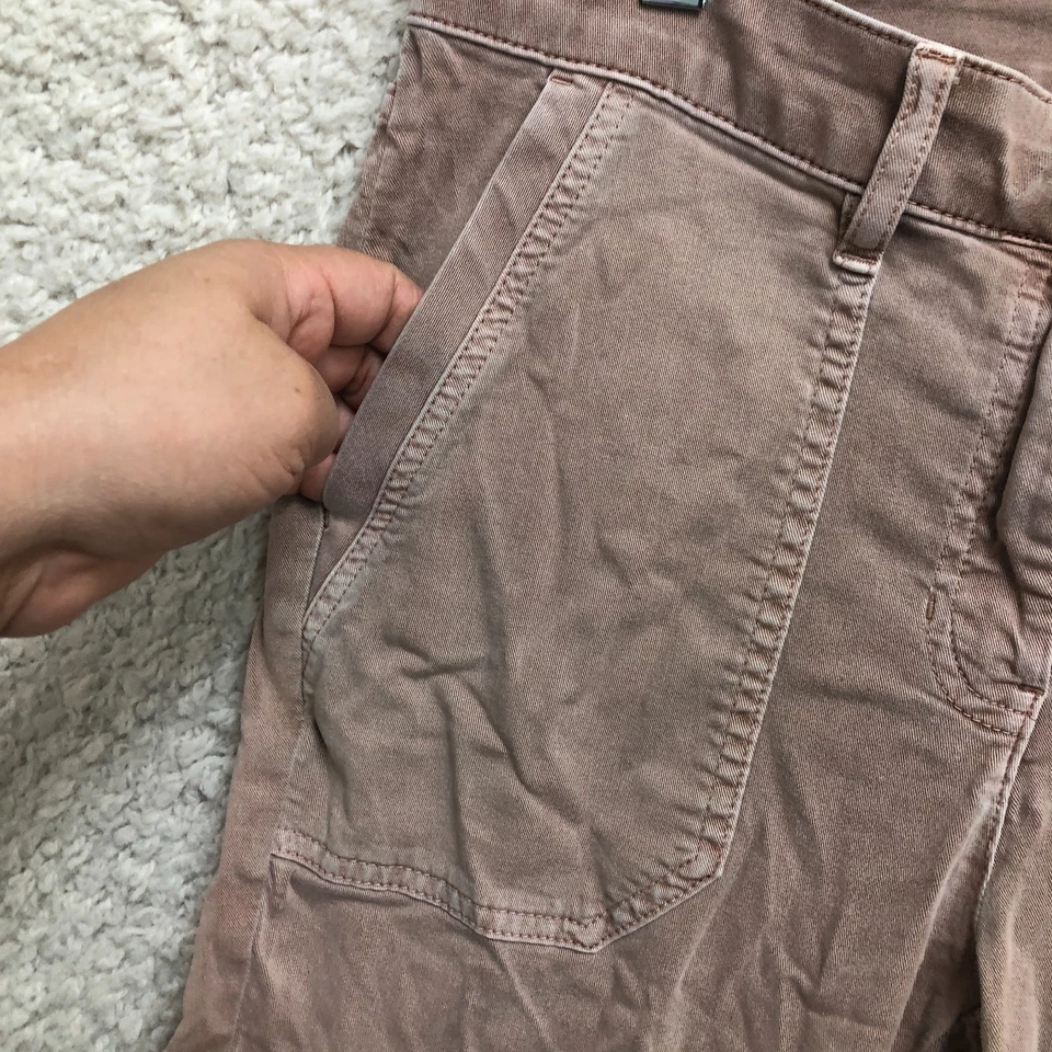 Pantalones J Jill 10 Adultos Beige Utilidad Cónicos Carga Tobillo Elastizados Informales Para Mujer Foto 3 de 4