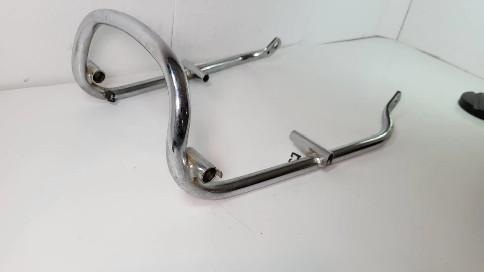 1978 Honda Hawk I 400 CB400T  Rear Fender Support Bracket Bumper Chrome Original - Imagem 3 de 4